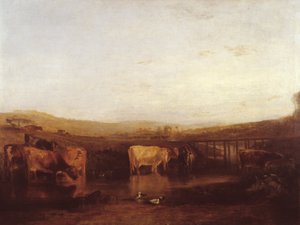 Vereniging van de Theems en Isis (Dorchester Mead, Oxfordshire) door Joseph Mallord William Turner